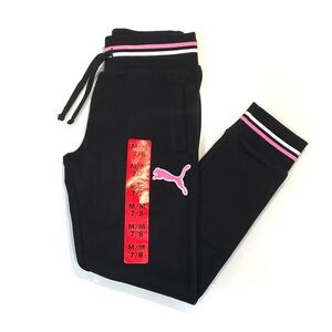 *NEW* Puma Kids Joggers with Pink and White Accents